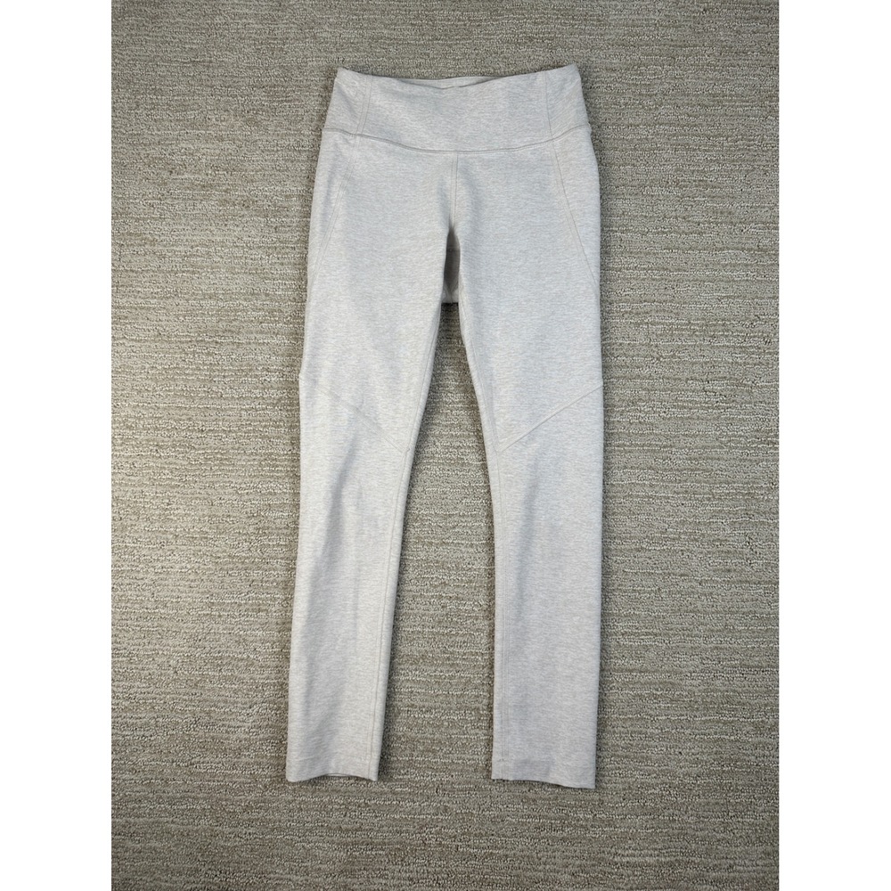 Outdoor Voices Women XS Oatmeal Heather High Rise CloudKnit Leggings Beige